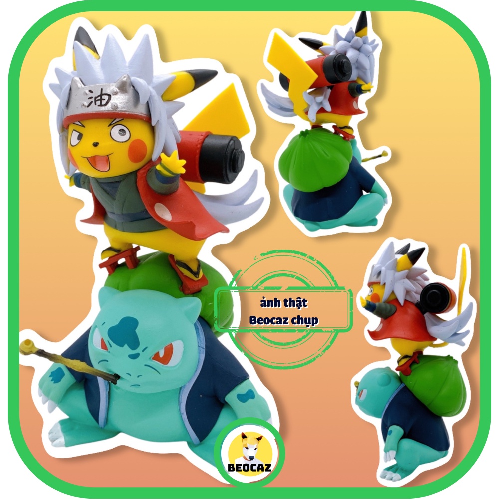 Mô hình Pikachu dễ thương Naruto Jiraiya Mandara cosplay linh vật độc đáo đồ chơi Beocaz bền màu an toàn