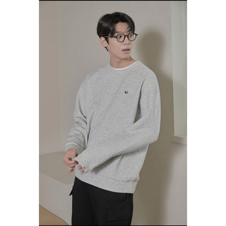 Áo nỉ Sweater Polham Hàn Quốc logo basic