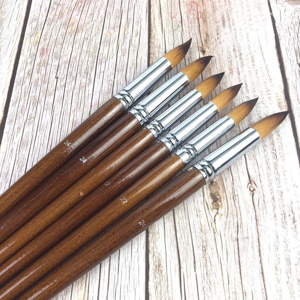 Cọ Vẽ Lẻ Tròn , Cọ Quạt, Cọ Tỉa, Cọ Dẹt Loại To 30-32cm