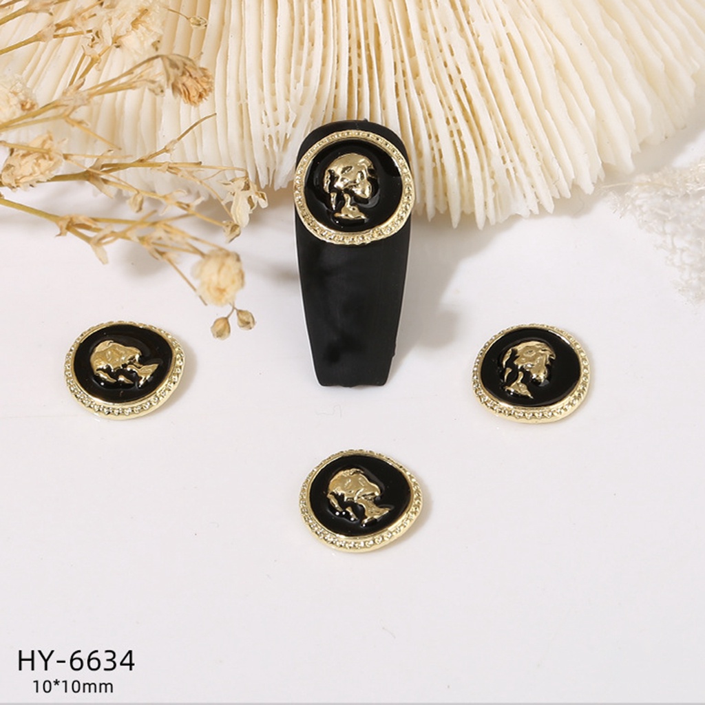 Set 20 Viên Đá Ngọc Trai 3D Bằng Hợp Kim Dùng Trang Trí Móng Tay Nghệ Thuật DIY