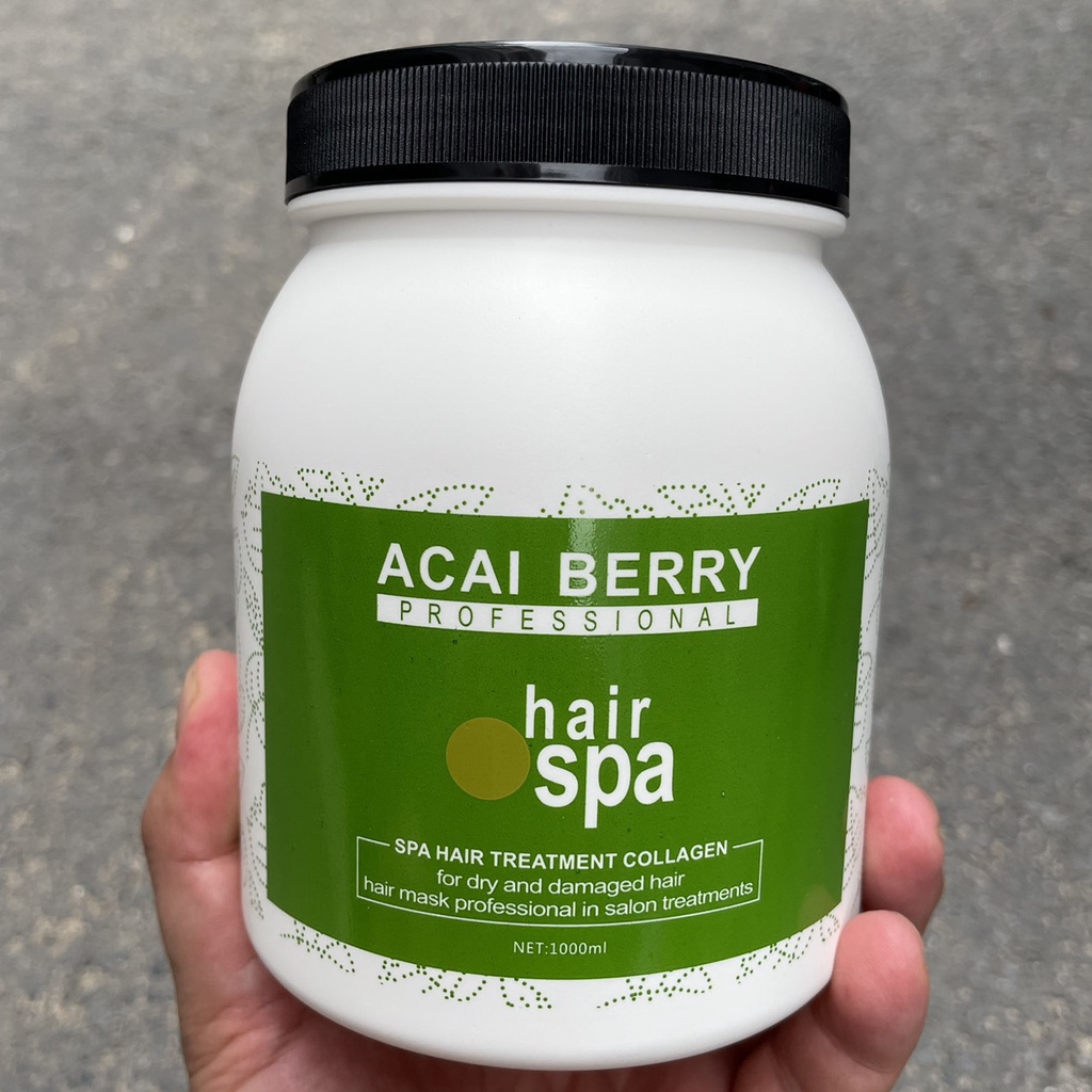 Hấp dầu phục hồi Acai Berry Spa Hair Treatment Collagen 1000ml (Pháp)