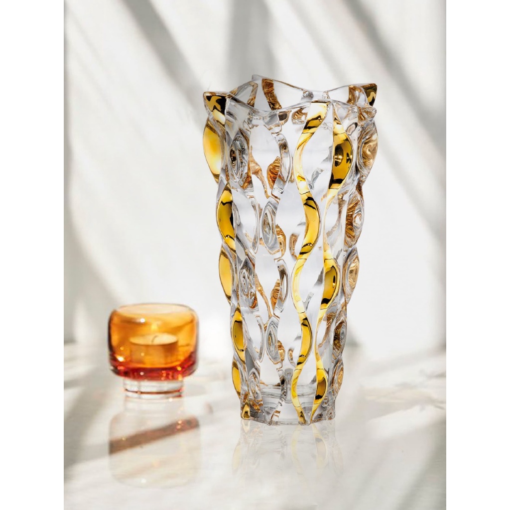 BÌNH CẮM HOA PHA LÊ BOHEMIA SAMBA RHAPSODY, PHỦ VÀNG