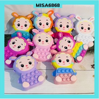Túi đeo chéo pop it mini, túi xách pop it hình cừu búp bê đáng yêu