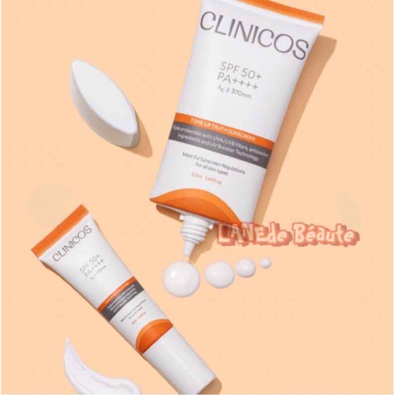 KEM CHỐNG NẮNG NÂNG TÔNG TỰ NHIÊN CLINICOS TRUTH SUNSCREEN SPF 50 PA++++ 50ML