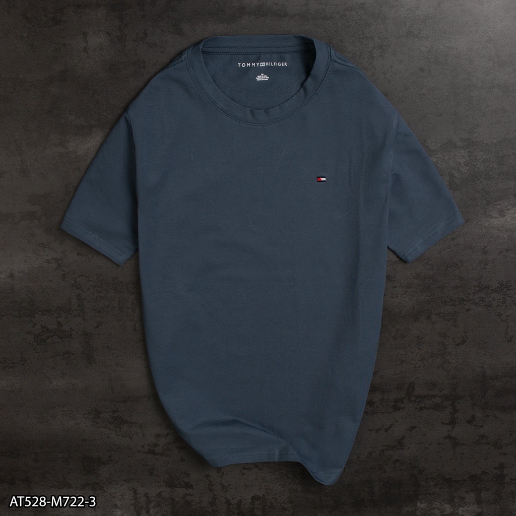 Áo Thun Trơn Cổ Tròn TOMMY Vải Cotton Co Giãn Dày Dặn Phông Basic Tay Ngắn Nhiều Màu AT528 RENARDMENSWEAR