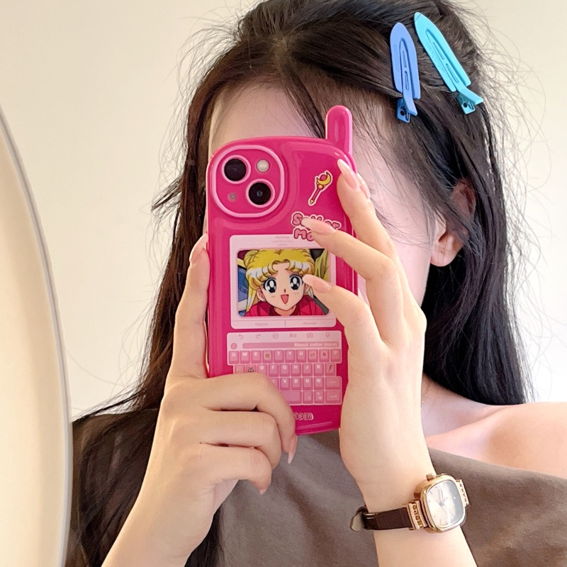 Ốp Điện Thoại Chống Rơi Họa Tiết Thủy Thủ Mặt Trăng Cho iPhone 14 13 12 11 Pro Max Plus X XR XS Max