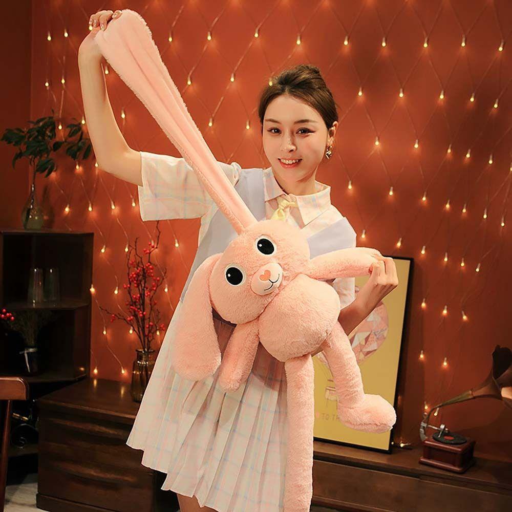 DARNELL Gối Ôm Nhồi Bông Hình Thỏ Tai Dài Đáng Yêu Cho Bé