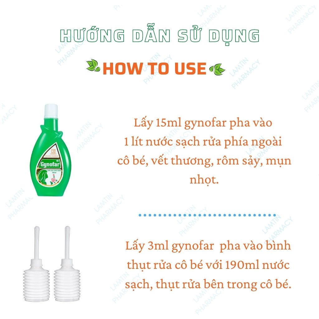 Gynofar Vệ Sinh Phụ Nữ Dung Dịch Dùng Ngoài, Sát Trùng Ngoài Da Chai 90ml, 250ml 500ml, 800ml