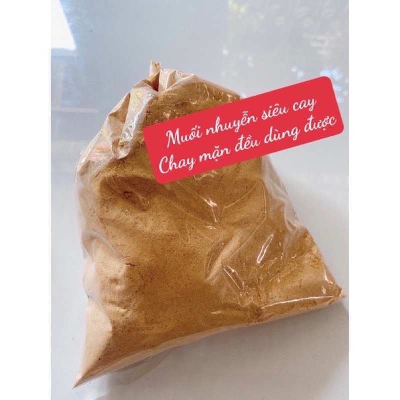 500g muối siêu cay ko mặn 45k