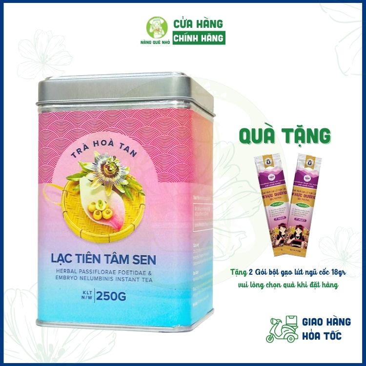 Trà Tâm Sen An Thần Ngủ Ngon, Trà Lạc Tiên Tâm Sen Hygie Dạng Cốm Hòa Tan Tiện Dụng Giảm Căng Thẳng Giúp Ngủ Sâu Giấc