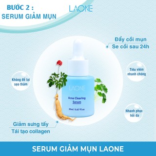 Bộ chăm sóc da cho da giảm mụn Laone