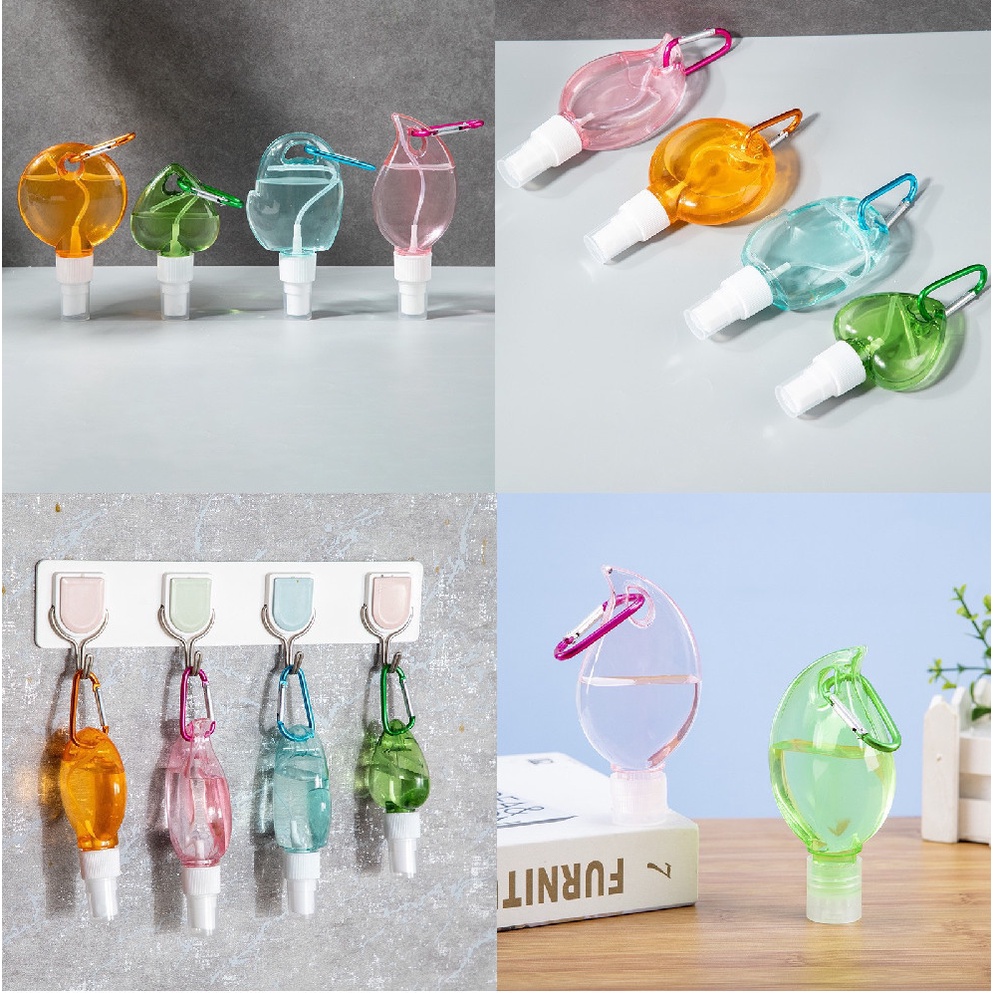 MÓC KHÓA BÌNH XỊT MINI ĐỰNG DUNG DỊCH SÁT KHUẨN (6.5*10cm) [HCM]