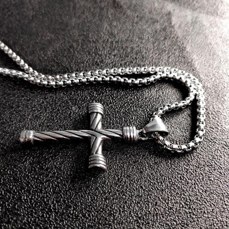 Dây Chuyền Nam Nữ Bạc Mặt Chữ Thập LOKI. Accessories Cao Cấp - Vòng Cổ Nam Hot Chất Liệu Titan- Vòng Cổ Thánh Giá