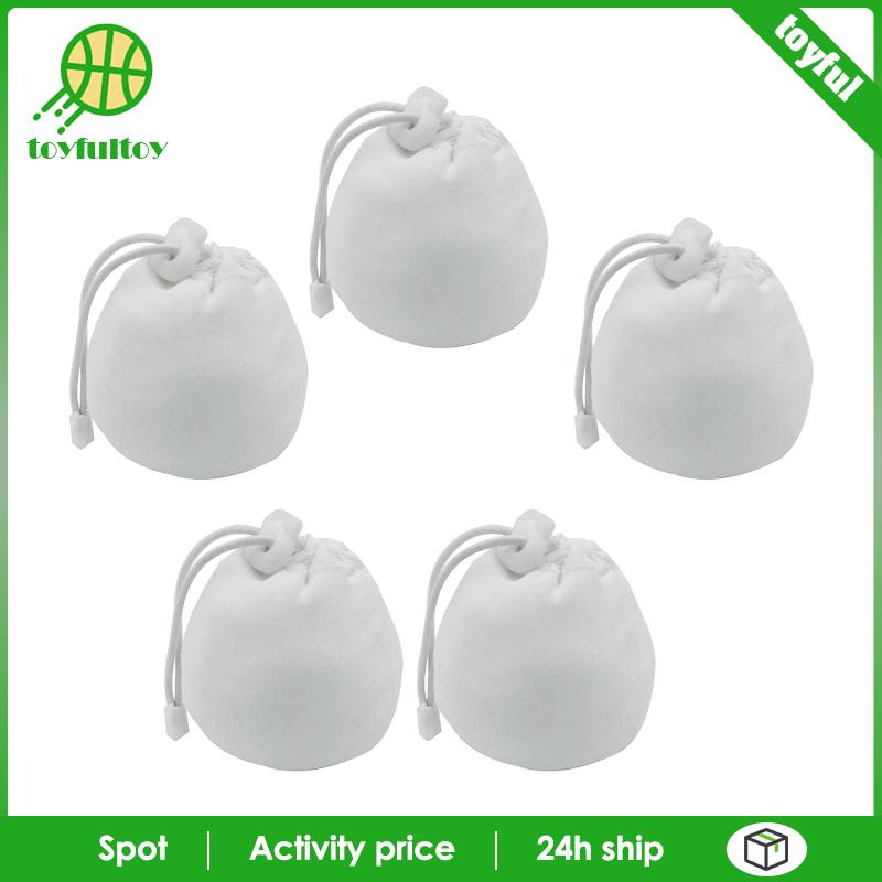 Bộ 5 Túi Dây Rút Đựng Phấn Có Khóa Cài Tiện Dụng