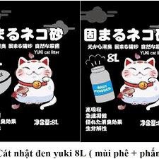CÁT VỆ SINH CHO MÈO- cát nhật đen yuki 8l