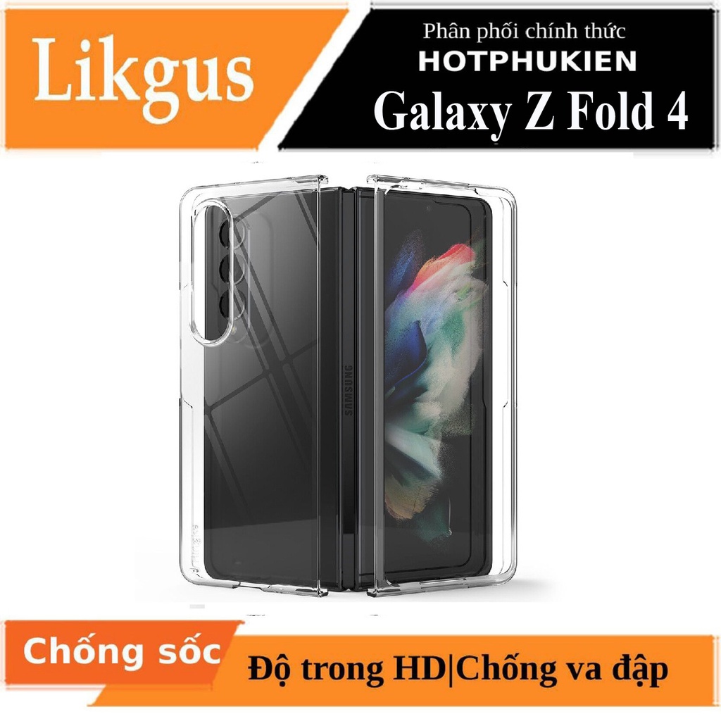 Ốp lưng Likgus chống sốc trong suốt cho Samsung Galaxy Z Fold 3 / Z Fold 4 (độ trong HD) - Hàng nhập khẩu