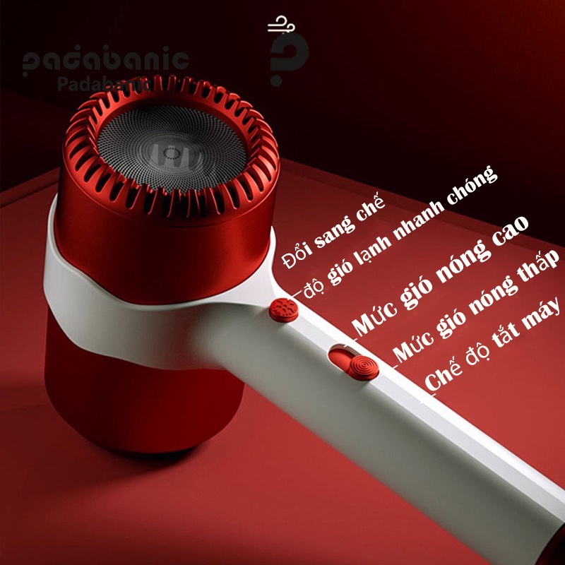 Máy Sấy Tóc Hai Chiều Nóng Lạnh Phát sáng ion xanh bảo vệ tóc