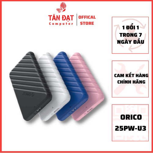 Hộp đựng ổ cứng ORICO-2.5 inch USB3.0 Micro-B Hard Drive Enclosure (25PW1-U3-BK)/ bảo hành 1 đổi 1 trong 1 năm