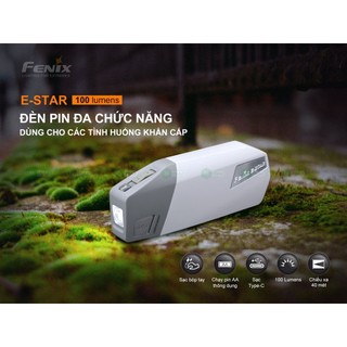 Đèn pin FENIX - ​​E-STAR 100 lumens