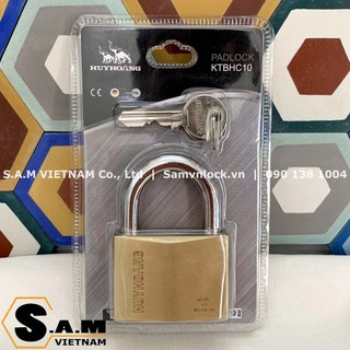 Ổ khoá treo huy hoàng hc 10 ktbhc10 đồng thau, size 60mm