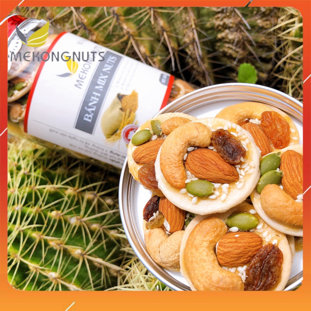 Bánh Đồng Tiền Mix Hạt Siêu Ngon Và Dinh Dưỡng Hạt Tuyển Chọn Loại 1 ❤️ Mekongnuts