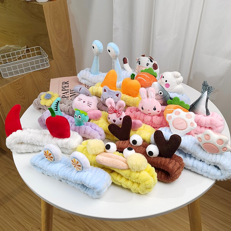 Băng Đô Rửa Mặt, Bờm Cài Tóc Turban Dễ Thương Cute, Cho Mẹ Và Cho Bé, Nam Nữ