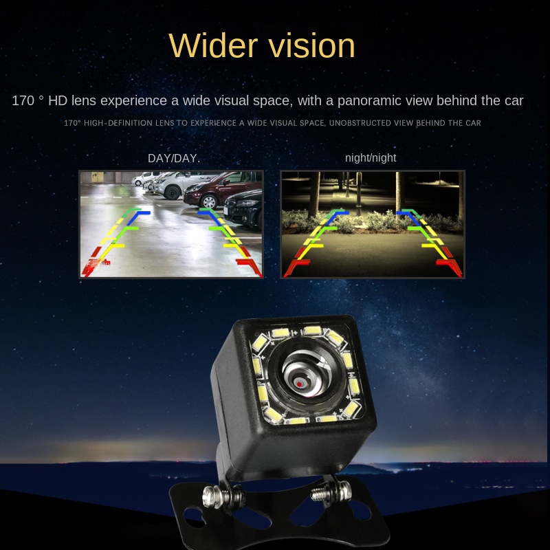 Camera Lùi Xe CCD Với 12 Bóng Đèn Led Hỗ Trợ Quay Ban Đêm Cho Xe Hơi | BigBuy360 - bigbuy360.vn