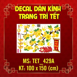 DECAL TRANG TRÍ TẾT 2023 COMBO SỐ 41