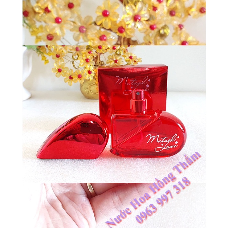 Nước hoa nữ thơm lâu, Nước hoa nữ Trái Tim  50ml - Hương quyến rũ, thơm lâu, dùng là mê