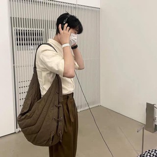 Hàng có sẵn tens túi đeo chéo vai bằng nylon cotton màu nâu có thể điều chỉnh được