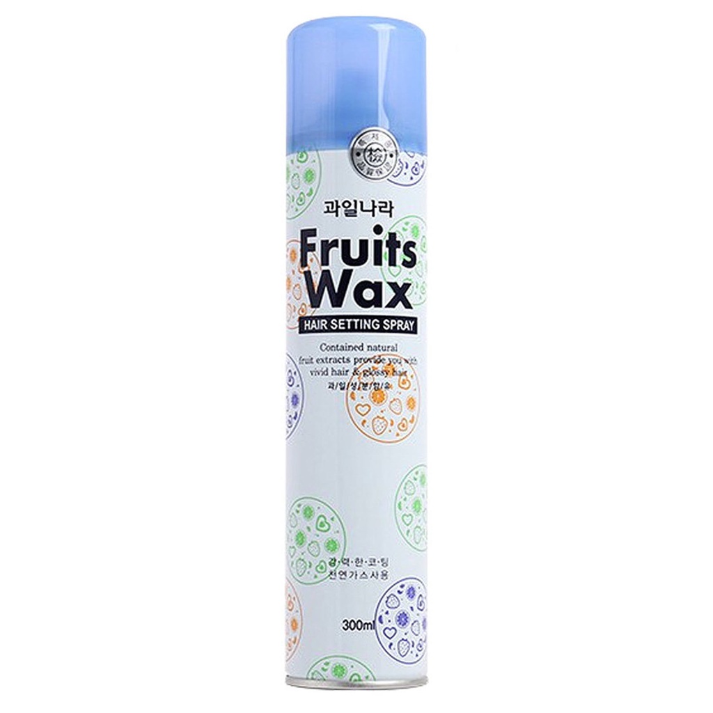 Gôm Thảo Dược Hoa Quả Welcos Fruit Wax Hair Spray Hair Setting Spray 300ml  Độ cứng 4 ~ 6 - Độ bóng 3~4 | Shopee Việt Nam