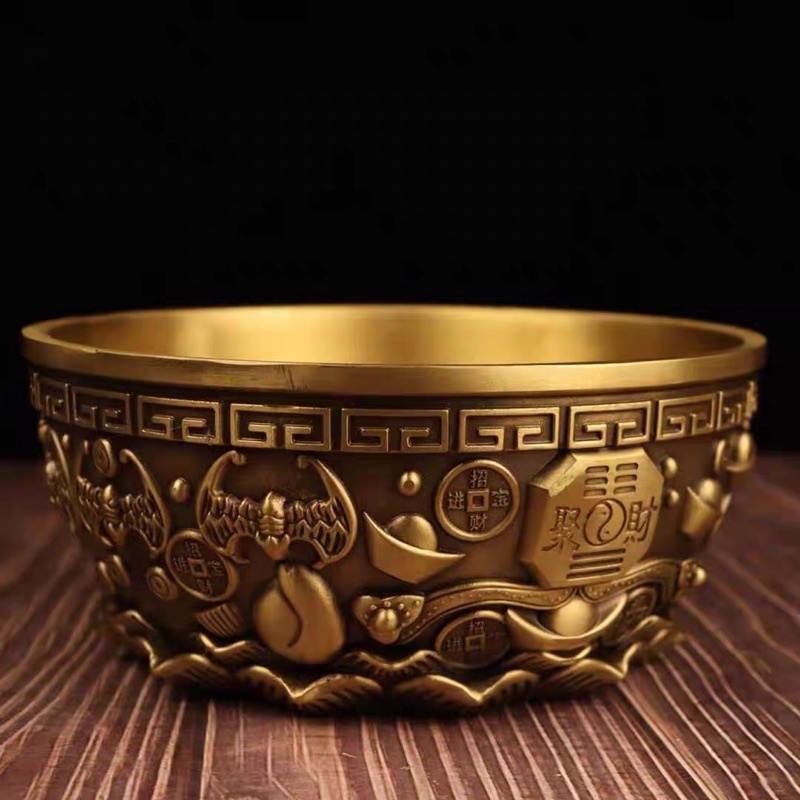 Bát tụ bảo phong thuỷ thờ cúng bằng đồng