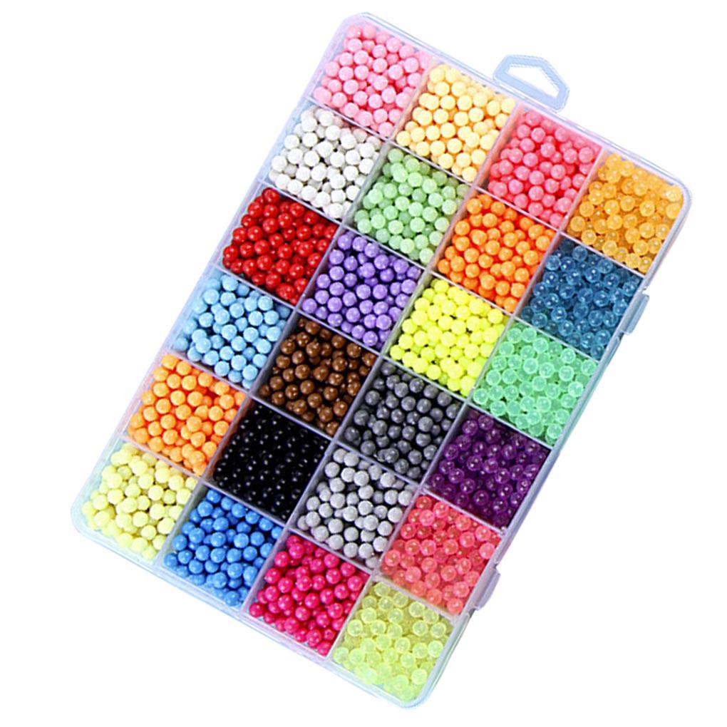 Bộ 24 Hạt Nở 3000 Màu Nước Tự Làm Đồ Thủ Công Cho Bé