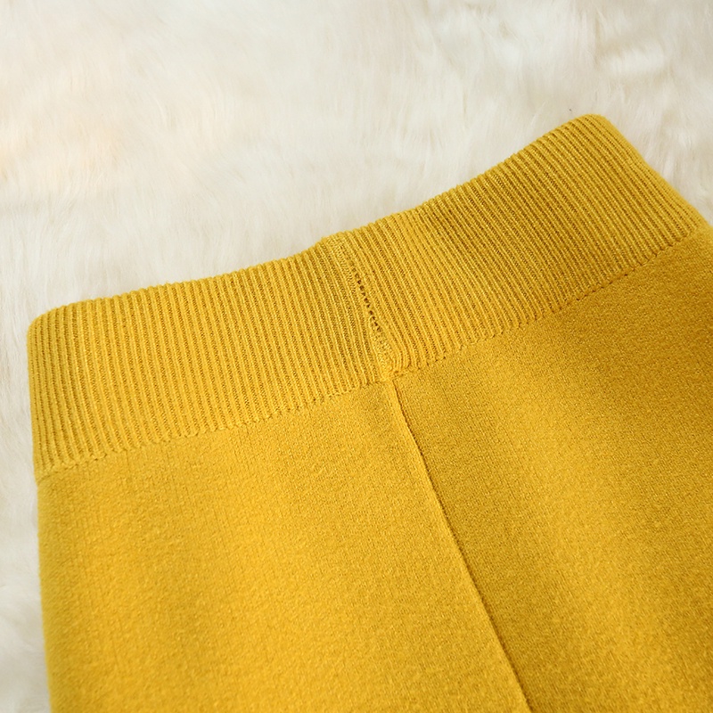 Chân Váy Len Dệt Kim Dáng Ôm Dễ Phối Đồ Thời Trang