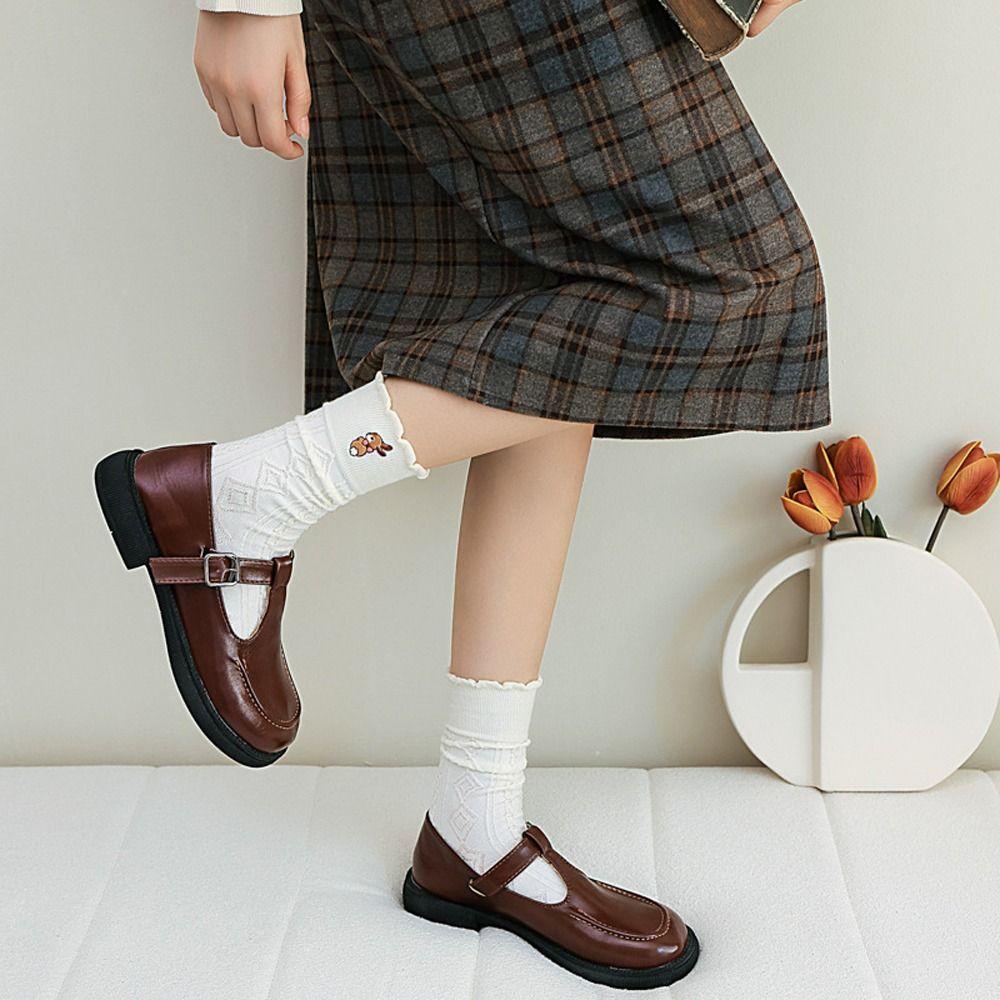 Vớ Harajuku Nhật Bản Họa Tiết Trái Tim Dễ Thương Cho Nữ