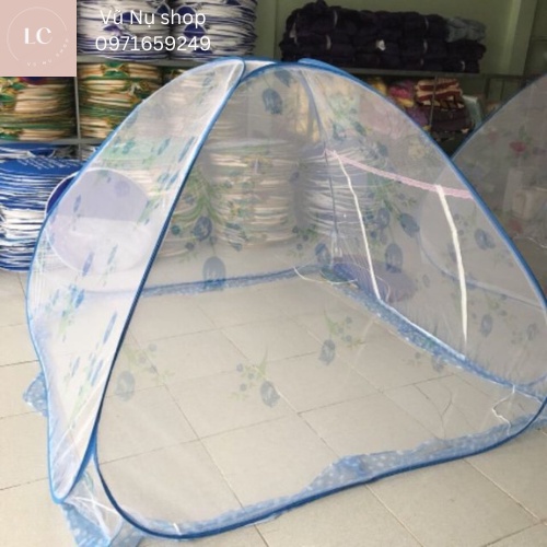 Mùng chụp tự bung người lớn chống muỗi - màn tự bung đỉnh chóp cao cấp 1m2 1m6 1m8 2m2 gấp gọn thông minh