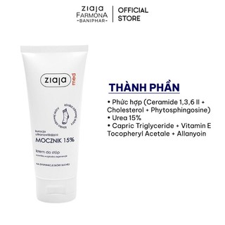 (NỘI ĐỊA Balan) Kem dưỡng da Chân Ziaja med (Ziaja Med  Mocznik 15% Urea Cream)