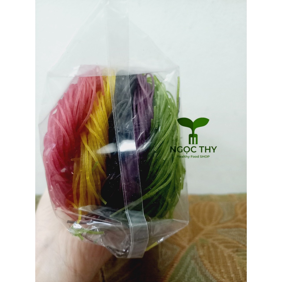 Bún miến phở GẠO LỨT RAU CỦ ngũ sắc HT Food ăn kiêng eatclean giảm cân - GÓI 250GR