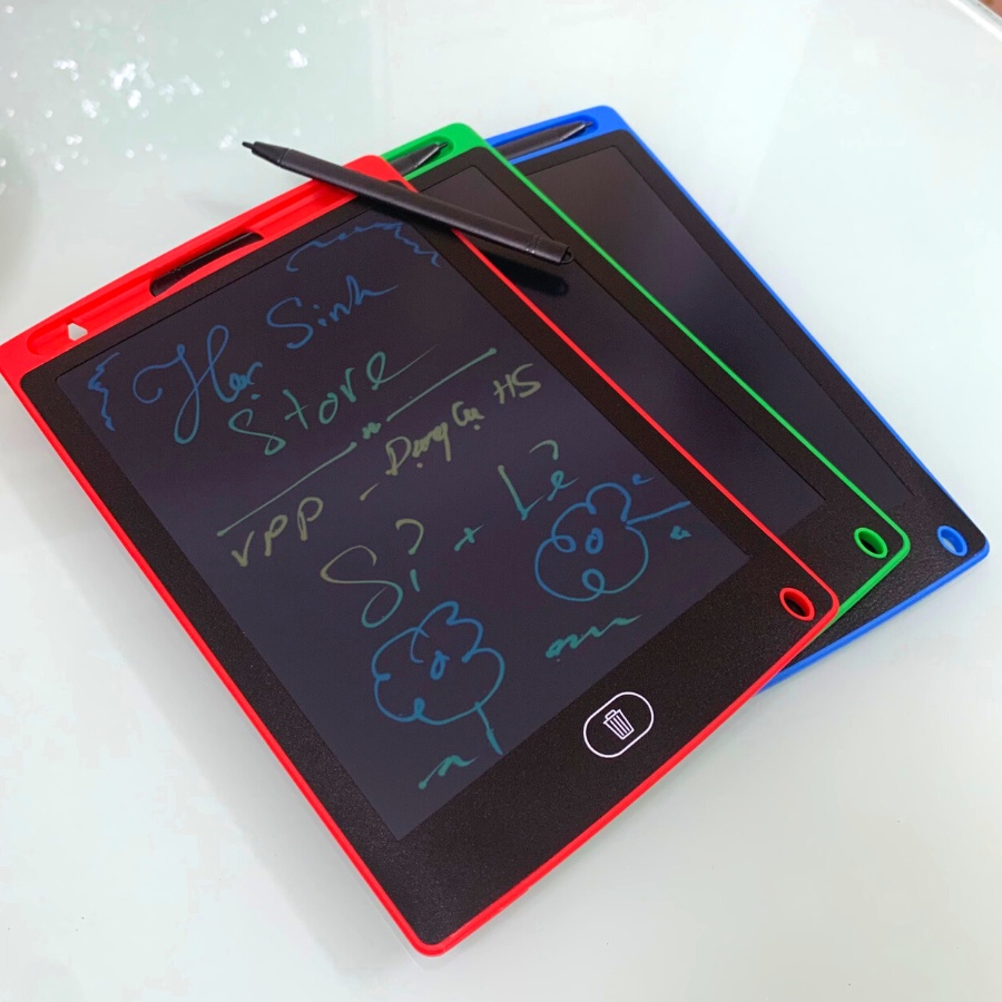 Bảng Vẽ, Viết Tự Xóa LCD 8.5 Inch Đa Sắc, Bảng Vẽ Điện Tử Thông Minh ( Giao màu ngẫu nhiên )