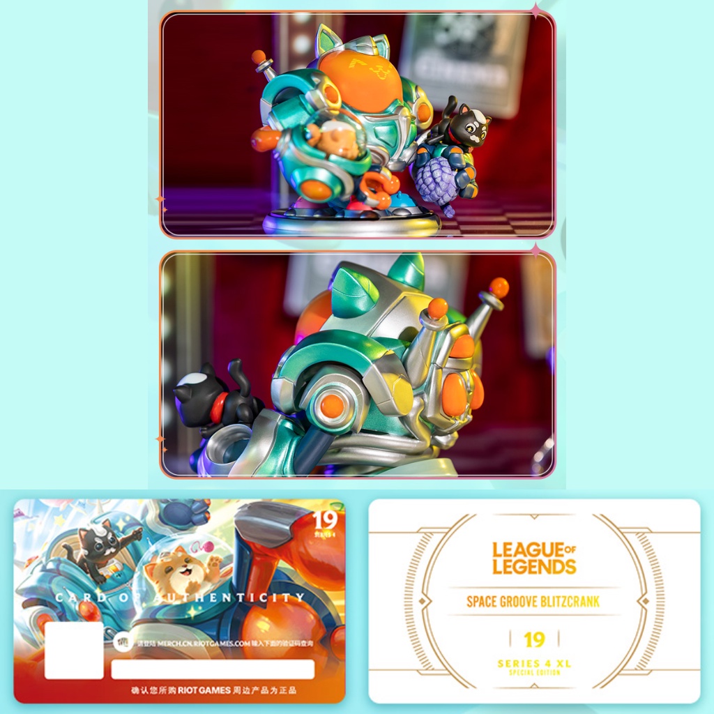 Mô hình LoL Blitz mãi bên Crank bạn nhé - Mô hình LMHT Space Groove Blitzcrank Figure Chibi chính hãng Riot Games