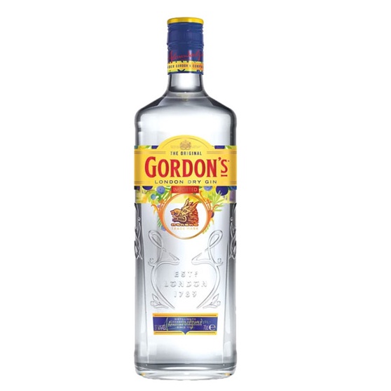 Vỏ chai đựng rượu ngoại thủy tinh decor trang trí Gordon’s Gin 700ml sản xuất tại Anh