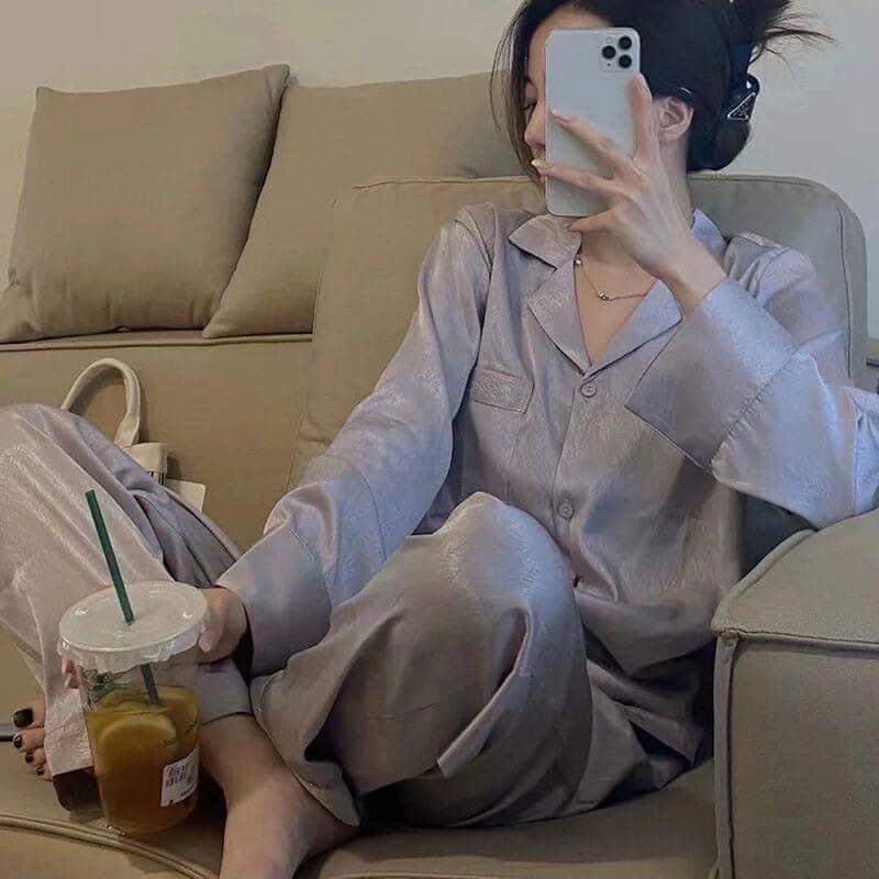 Bộ pijama mặc nhà thu đông dài tay đủ size chất đẹp