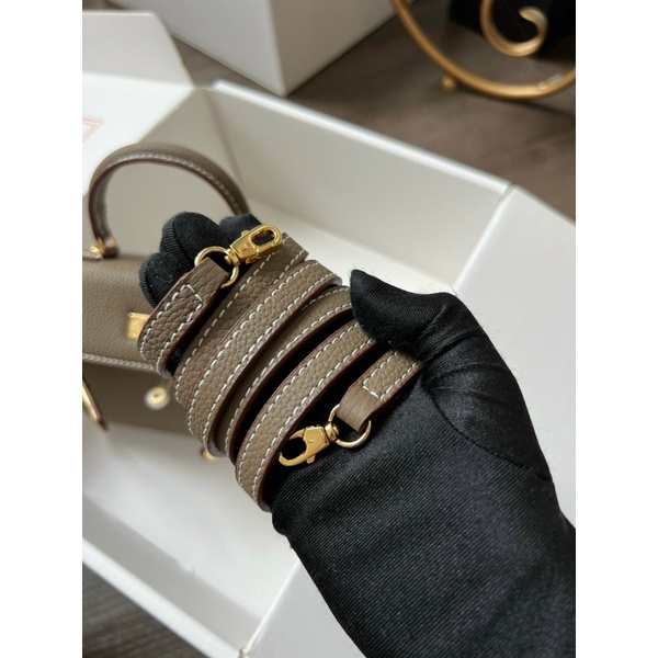 Túi HM KELLY Nguyên bản Tag vàng Sz 20cm Fullbox bill Hải quan