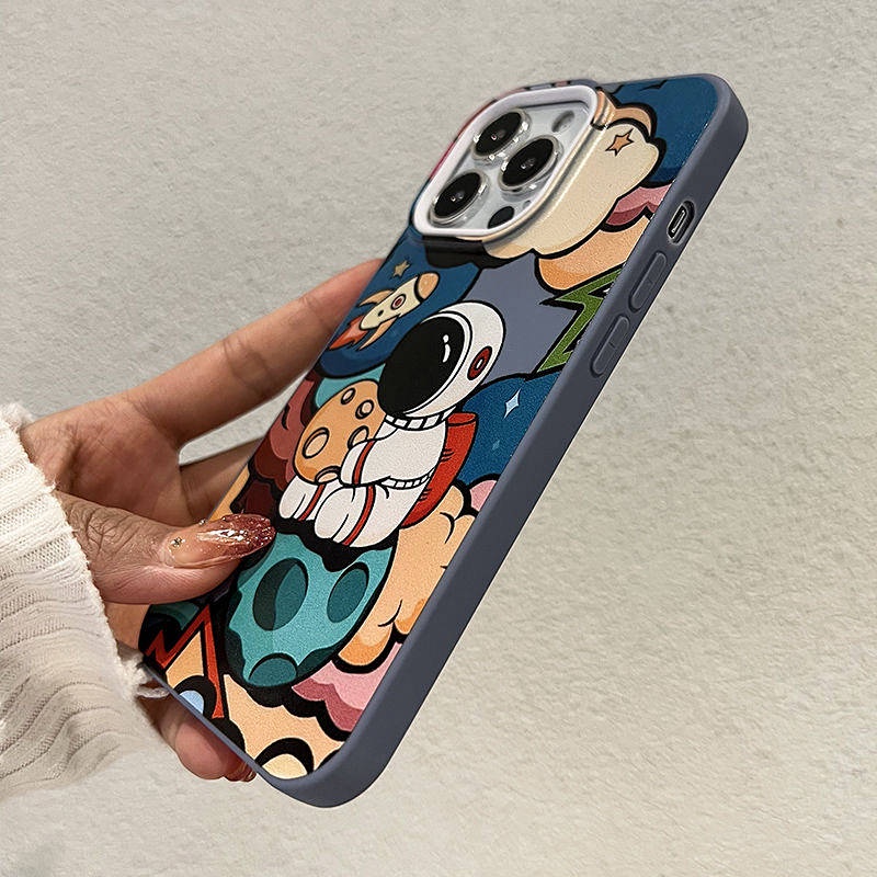 Ốp điện thoại mềm in phi hành gia thích hợp cho iPhone 14plus 13 Iphone11/12 Xs 7/8P