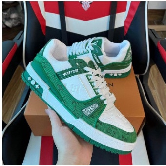 Giày Thể Thao Nam Nữ Louis Vuitton LV Trainer 3 màu, Giày sneaker LV bản cao cấp, full box bill. 2022