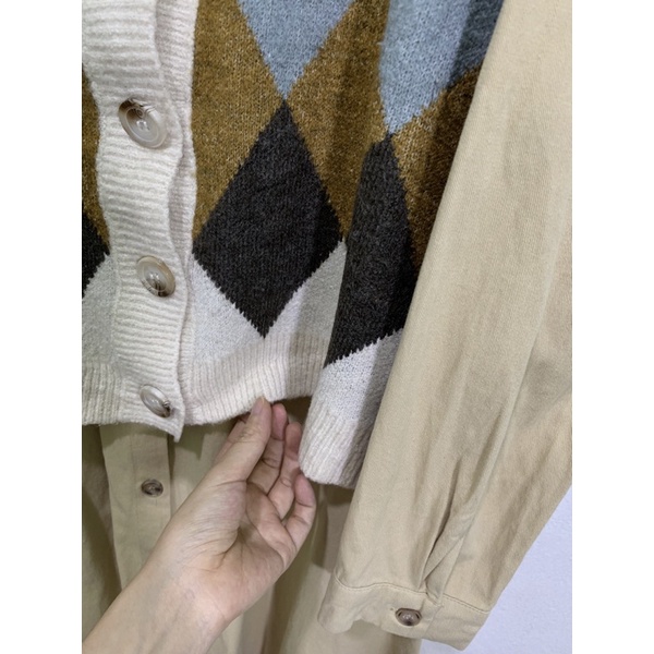 Gile hoạ tiết vintage mẫu 05/ maybay2hand