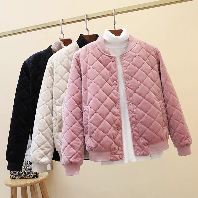 HÀNG ORD-QCCC- Áo khoác bomber chần bông nữ ( có ảnh thật sản phẩm)
