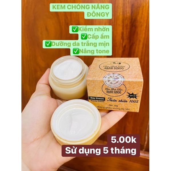 Kem dưỡng da chống nắng Hạnh Sinoo cao cấp sau tái tạo cho da khoẻ đẹp căng rạng ngời - Hạnh Sinoo handmade by Hạnh