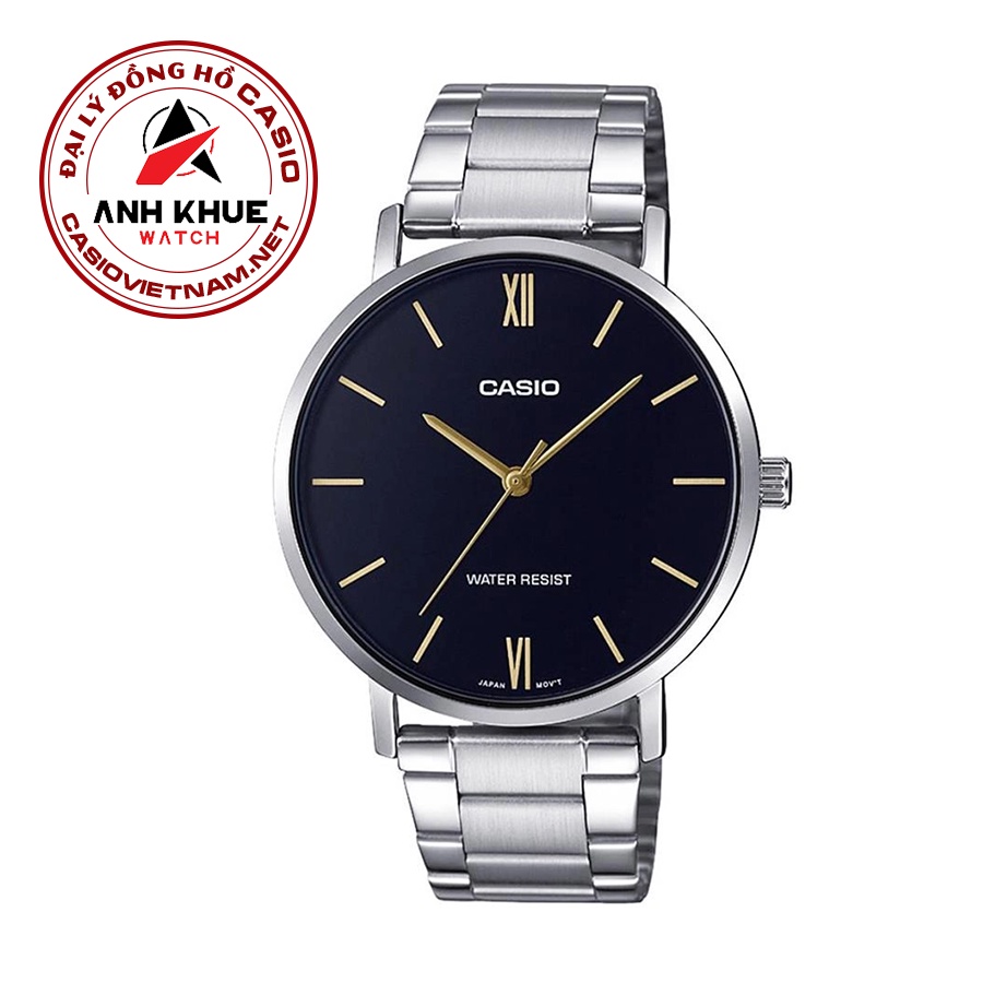 Đồng Hồ Nữ Casio LTP-VT01D-1BUDF Dây Kim Loại - Nền Mặt Màu Đen