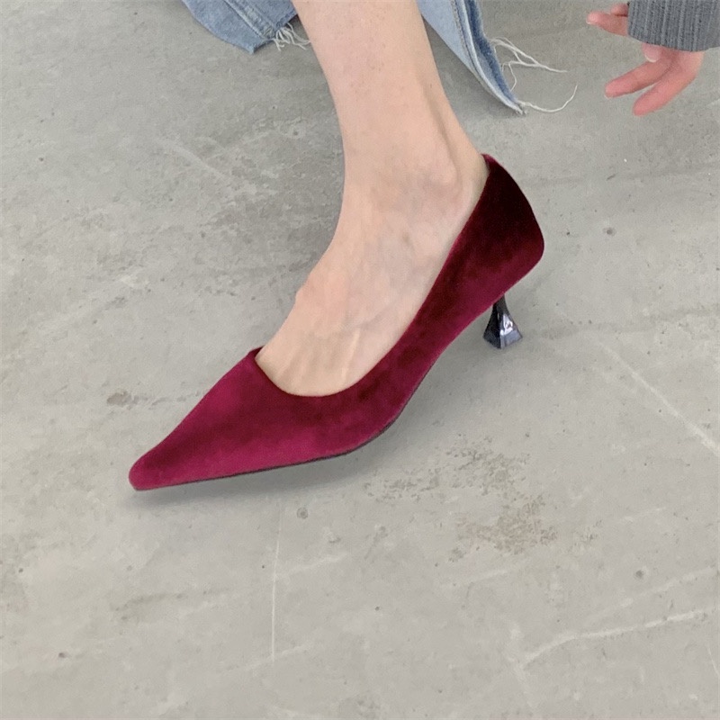 Giày Cao Gót Mũi Vuông Thiết Kế Đơn Giản Thoáng Khí Thời Trang Cho Nữ Giày Cao Gót Thiết Kế Xinh Xắn Thời Trang Dành Cho Nữ